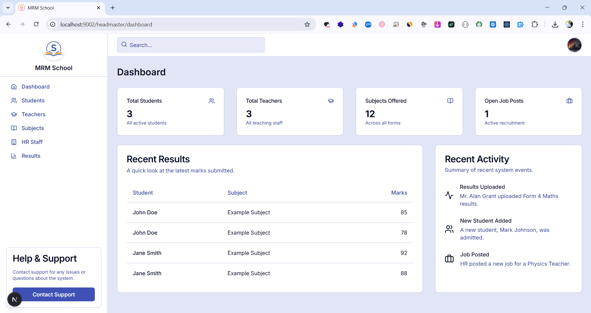 School Management System
